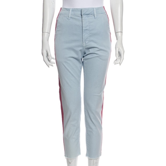 MOTHER Shaker Step Fray Killing Time LT Blue/Red - Picture 7 of 12